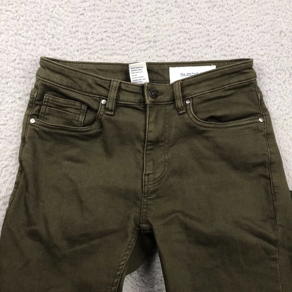 The Perfect Jean NYC Denkahki Mens 29 (30x29) Green Slim Fit Stretch Chino Pants